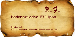 Madenszieder Filippa névjegykártya